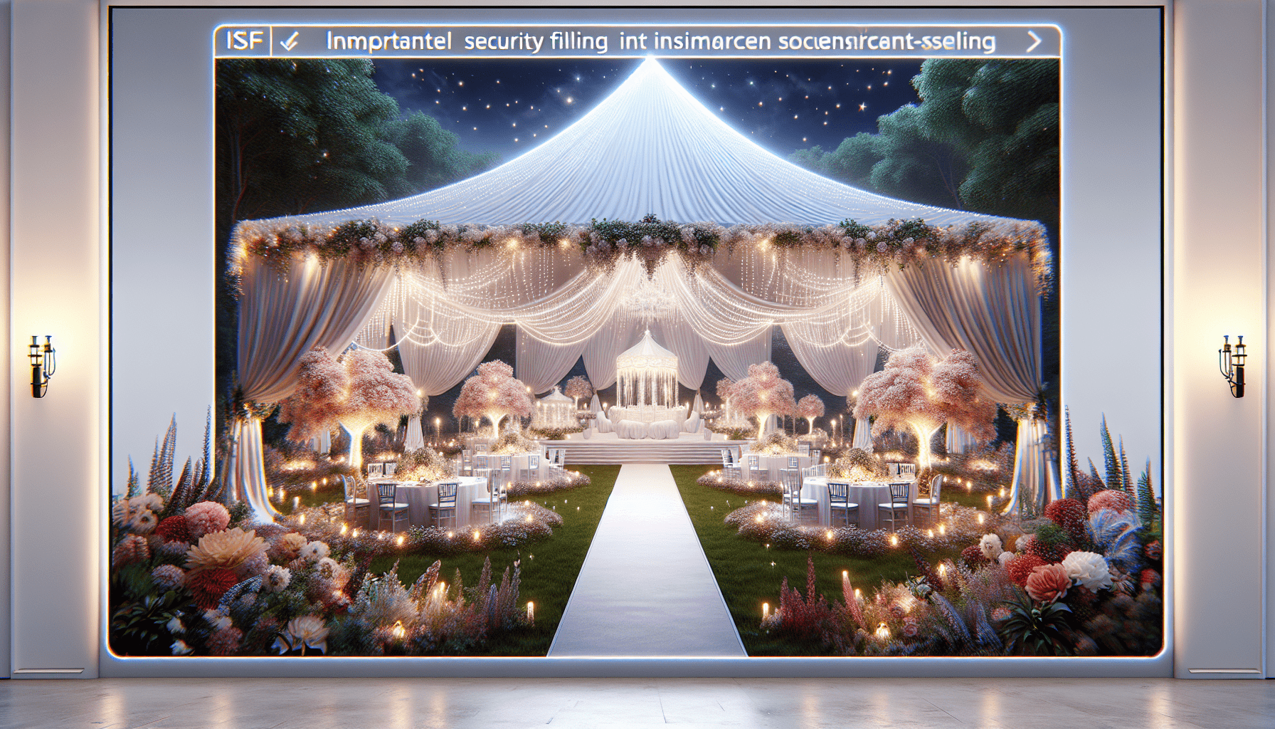 Who File ISF For Wedding  Party Tent